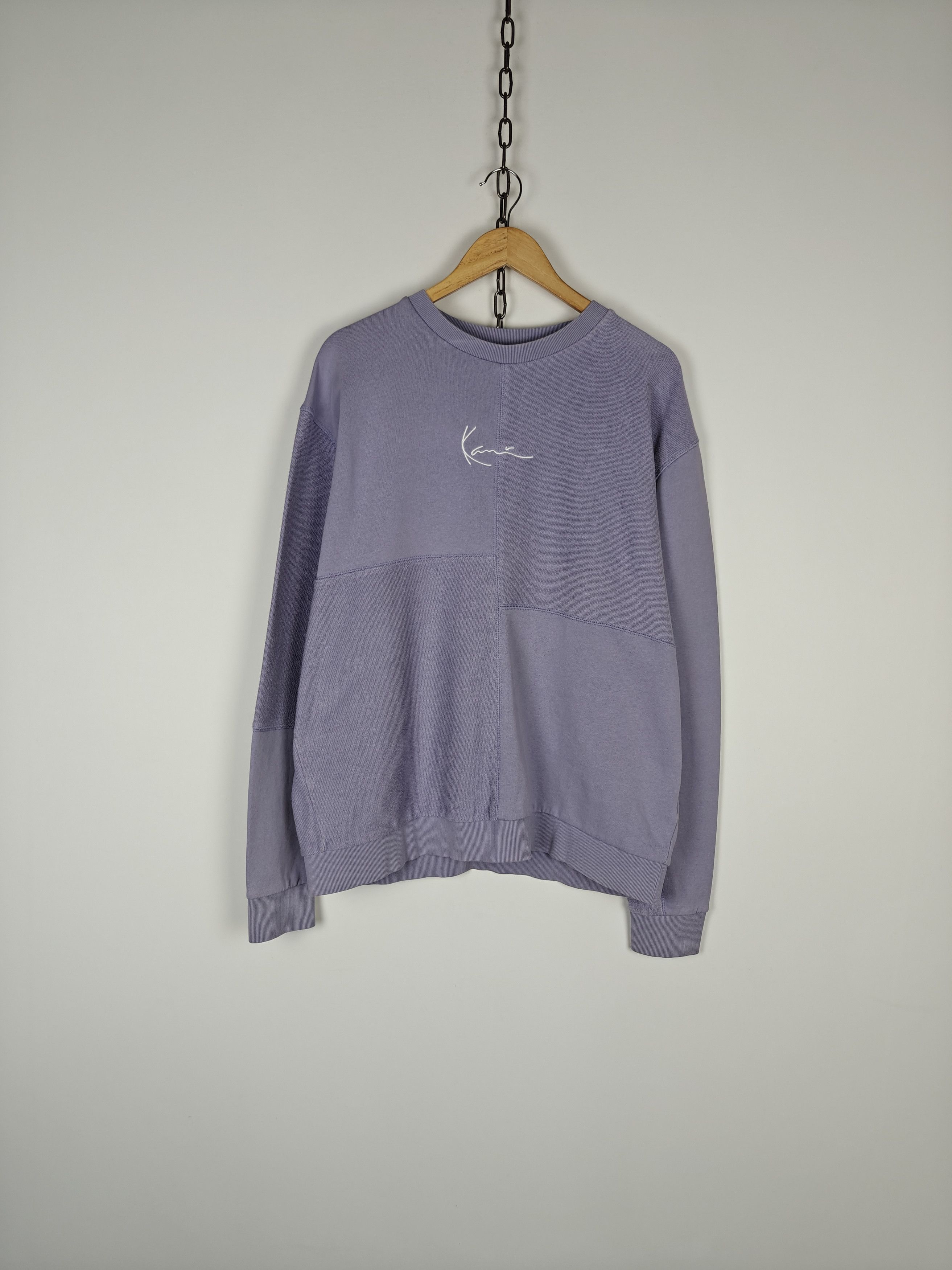 Karl Kani Karl Kani Sweatshirt Crewneck Center Logo Lavender size L Size US L / EU 52-54 / 3 - 1 Thumbnail