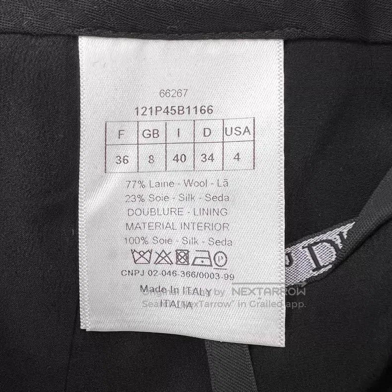 Dior Dior Black CD buckle design wool wrap skirt pants Size 24" / US 00 / IT 34 - 6 Thumbnail
