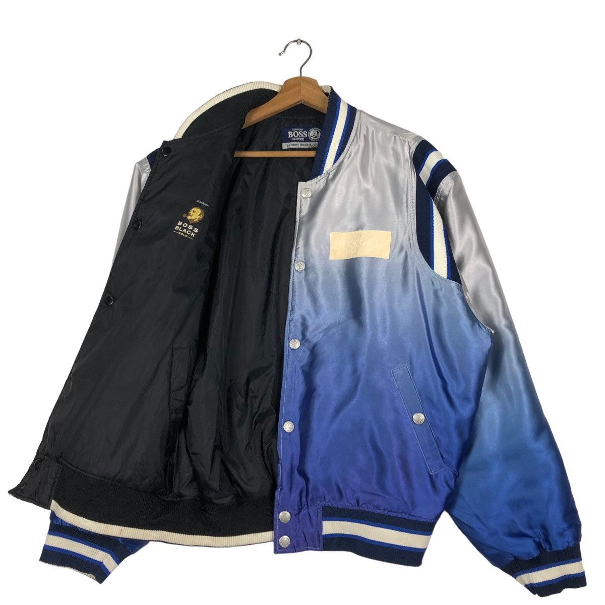 Japanese Brand 🔥Vintage Bomber Jacket Satin Sukajan Suntory Coffee Boss Size US M / EU 48-50 / 2 - 11 Thumbnail