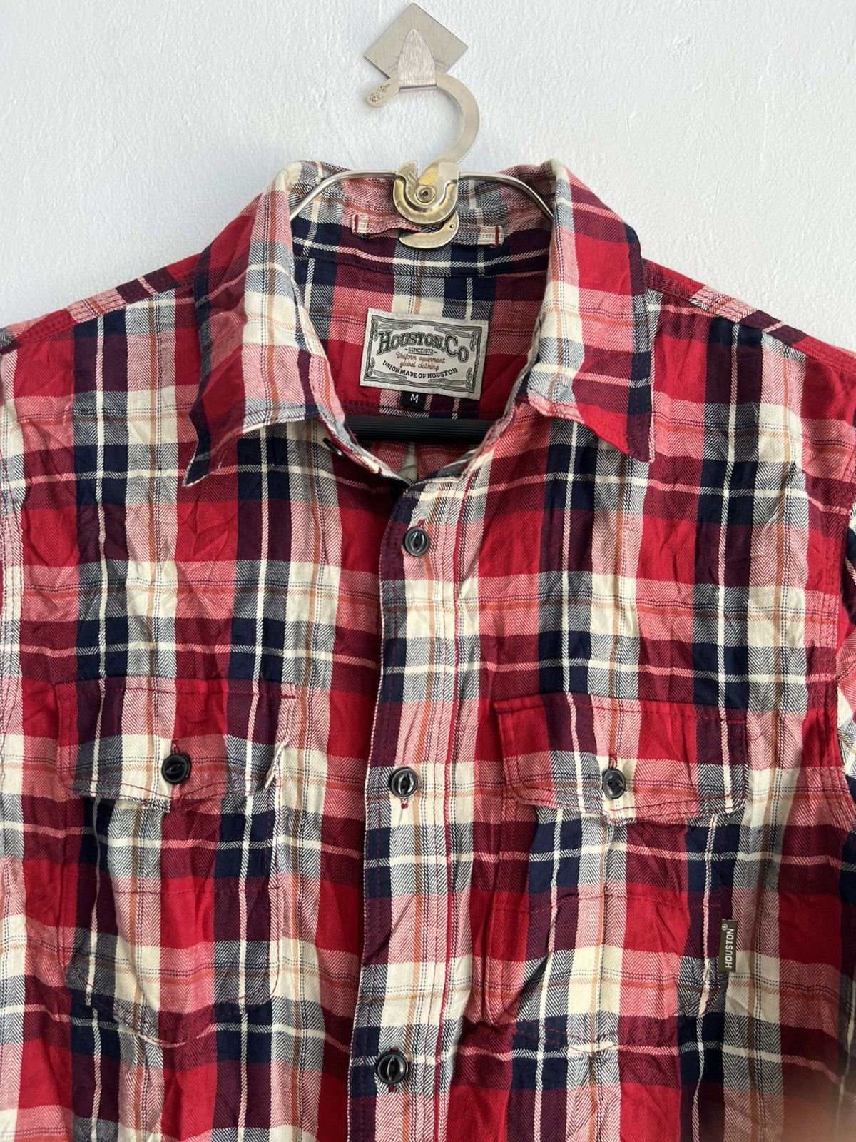 The Real McCoy's Houston Co 🇯🇵 Cat Eye Button Chin Strap Gusset Western Shirt Size US S / EU 44-46 / 1 - 4 Thumbnail