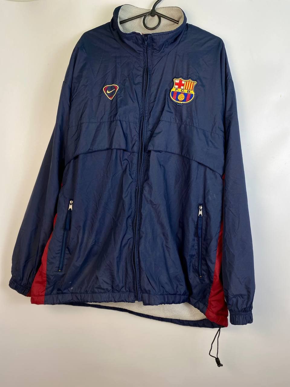 Nike × Vintage 1998-1999 FC Barcelona Nike Fleece Jacket Size US L / EU 52-54 / 3 - 1 Thumbnail