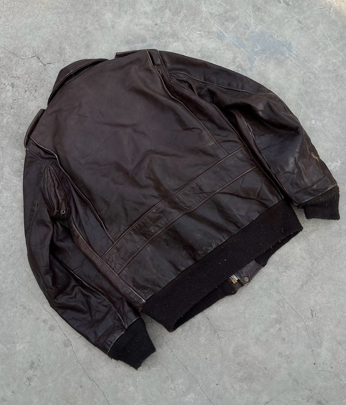 Schott Schott Leather Jacket G1 Flight Bomber Sherpa brown Size US XS / EU 42 / 0 - 8 Thumbnail