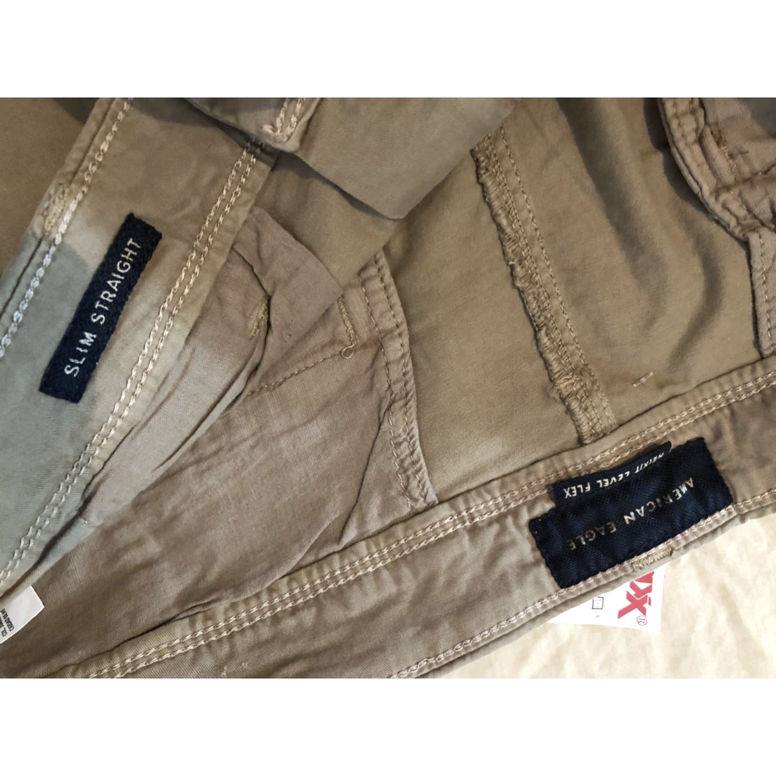 American Eagle Outfitters Mens American Eagle Outfitters Khaki Pants 36x32 Slim Straight Slack Trouser Beige Slimming Regular Size 36 Mens Size US 36 / EU 52 - 5 Thumbnail