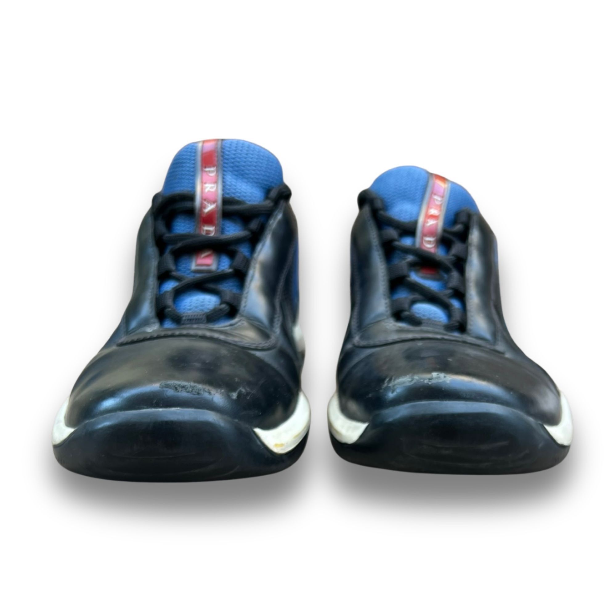 Prada Prada Black & Blue Americas Cup Trainers Sneakers Size 8 Size US 8 / EU 41 - 6 Thumbnail