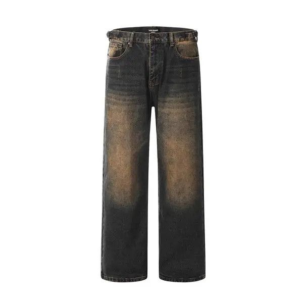 Japanese Brand VIBE Fashion loose men's oversize distressed washed jeans Size US 32 / EU 48 - 1 Thumbnail