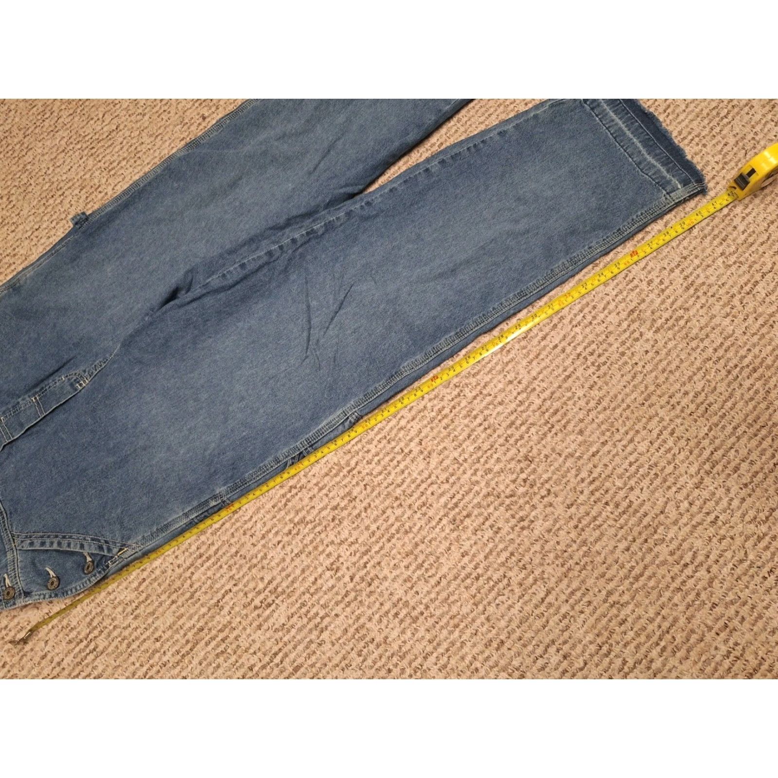 American Eagle Outfitters VINTAGE American Eagle Outfitters Overalls Denim Jeans Bibs Carpenter Y2K 2000s Small Blue Women S Jeans Pirates? Size 28" / US 6 / IT 42 - 7 Thumbnail