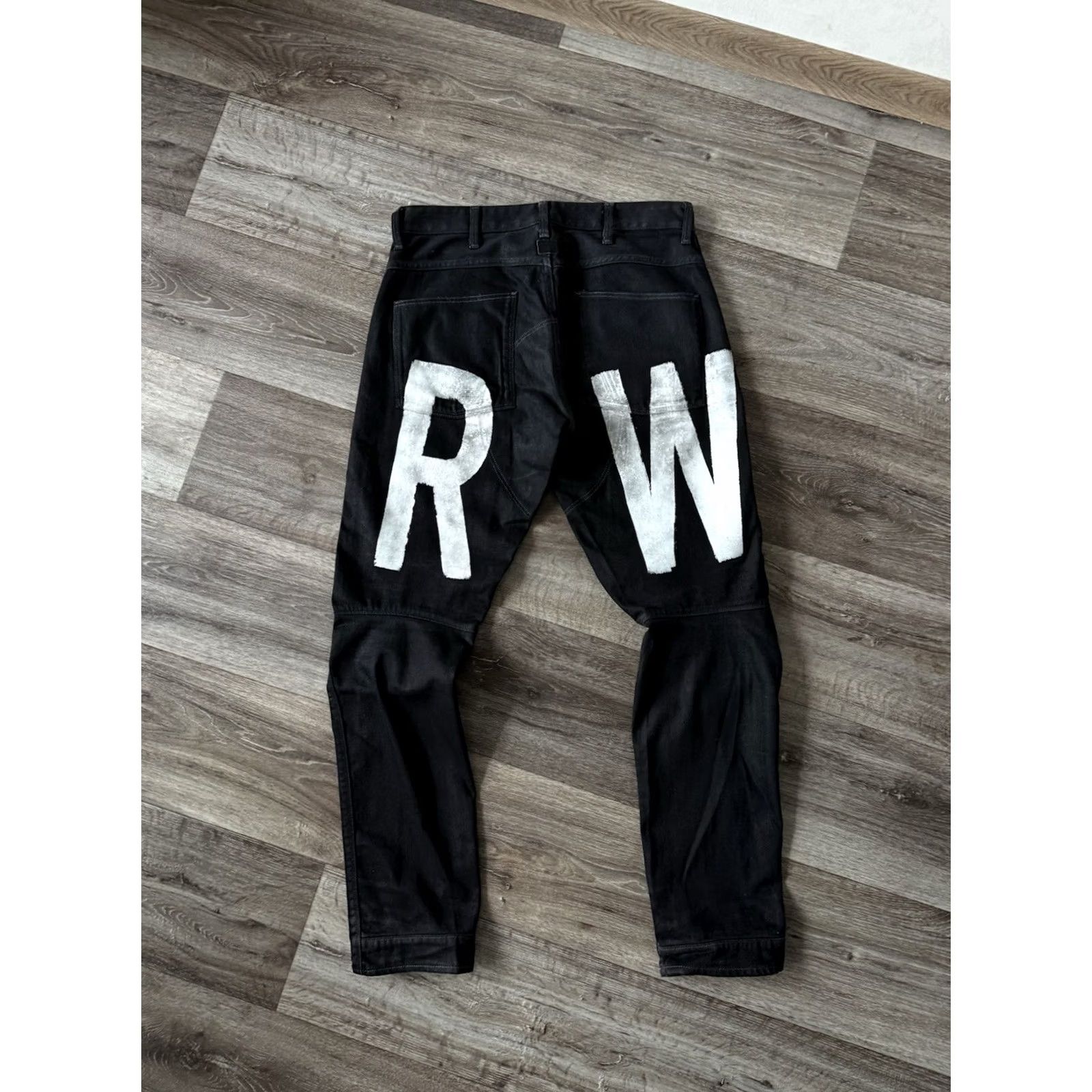 G-Star G-Star Raw Jeans Men’s 3D Print Tapered-Fit Painted Pants Logo 5620 32x34 Black Denim Slim Regular Inseam 32 in Boys/Mens Size US 34 / EU 50 - 2 Thumbnail