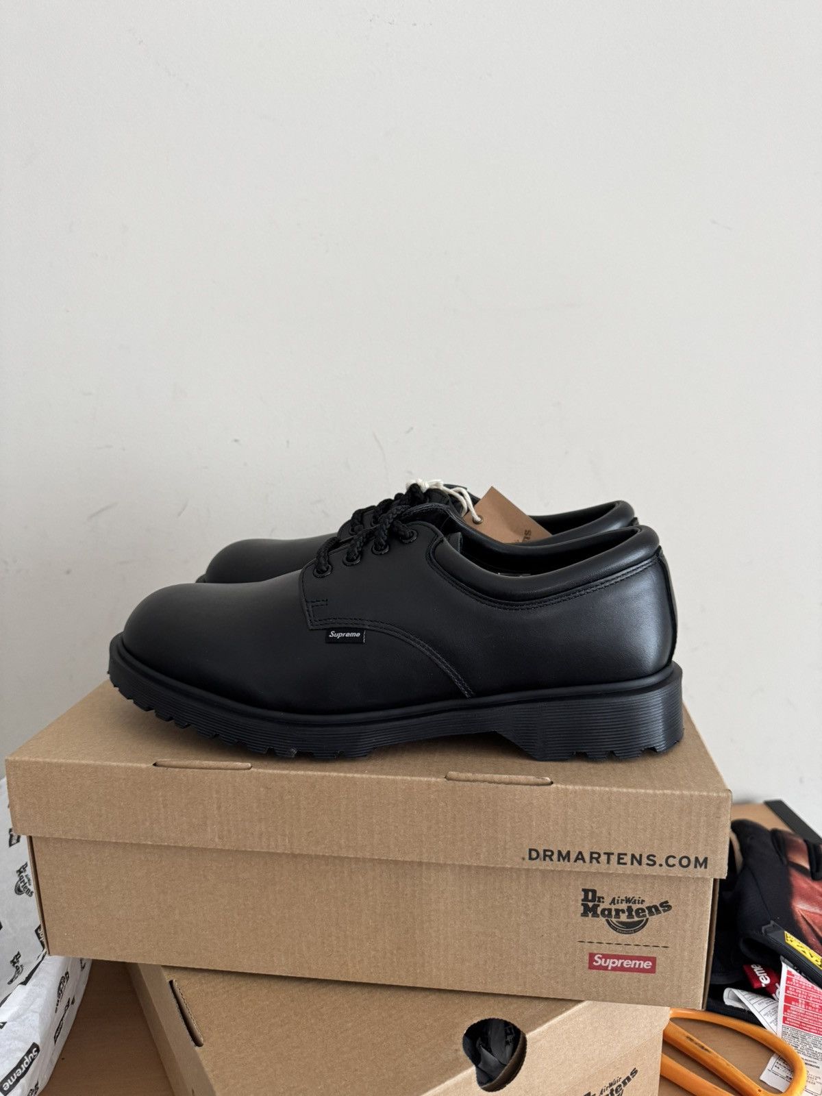 Dr. Martens × Supreme Supreme Dr Martens Postal 4-Eye Loafer Black 