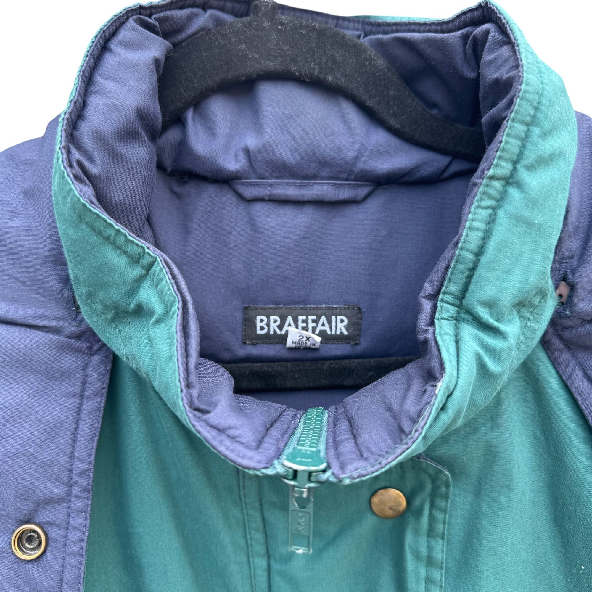 Other Braefair Vintage Green Navy Hooded Down Fill Puffer Jacket P Size US XXL / EU 58 / 5 - 6 Thumbnail