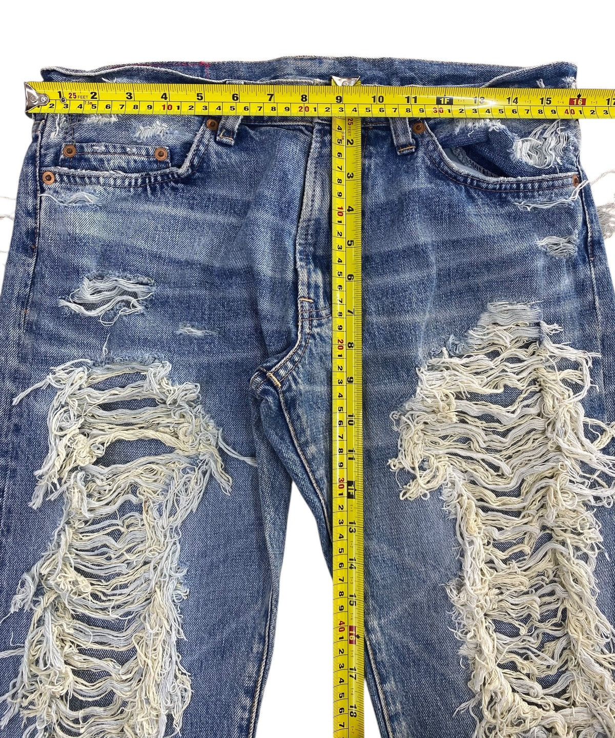 Japanese Brand Japanese Brand Ripped Distressed Straight Leg Style Size US 32 / EU 48 - 6 Thumbnail