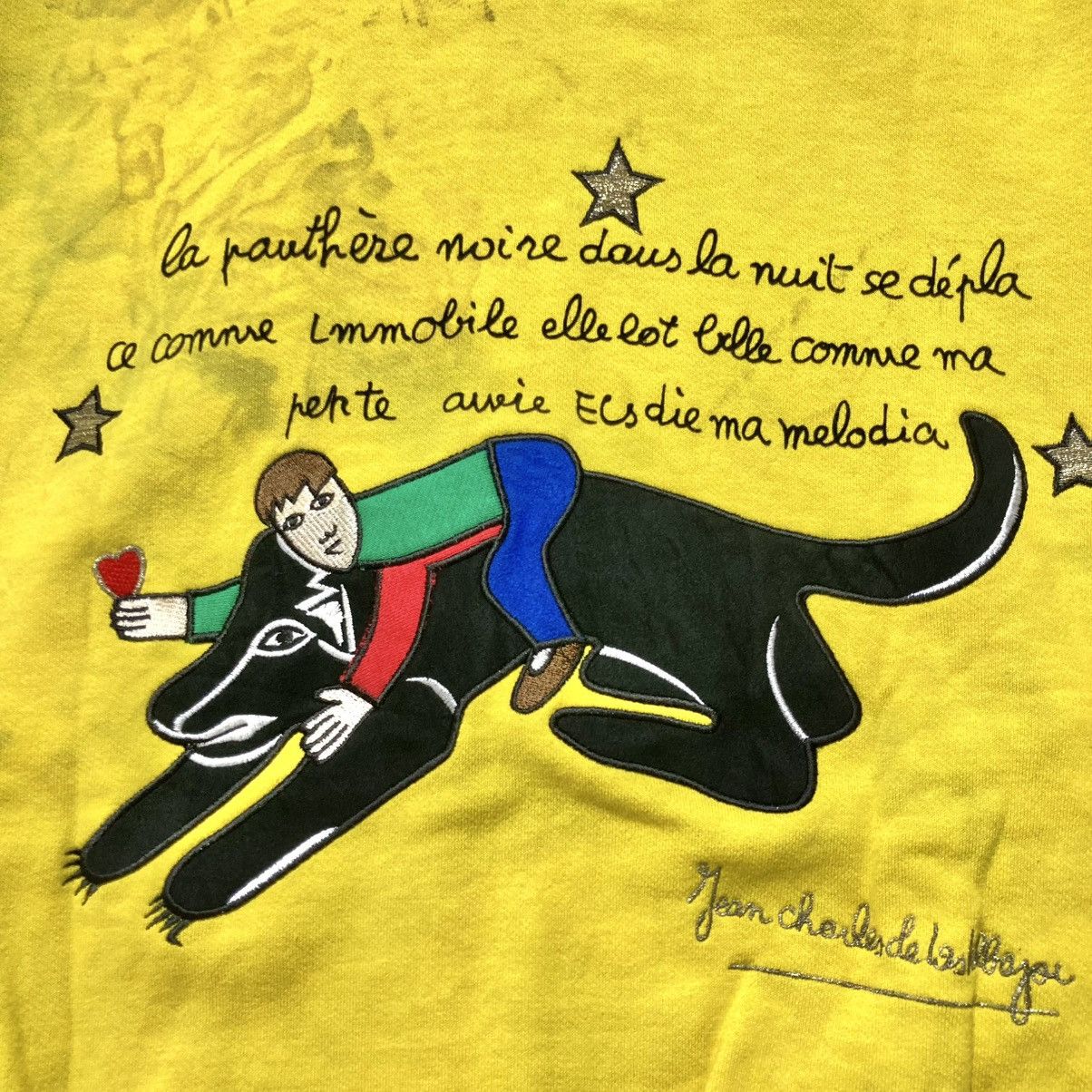 Jean Charles De Castelbajac 1990s Vintage Jean-Charles De Castelbajac Graphic Ziphoodie Size US L / EU 52-54 / 3 - 4 Thumbnail