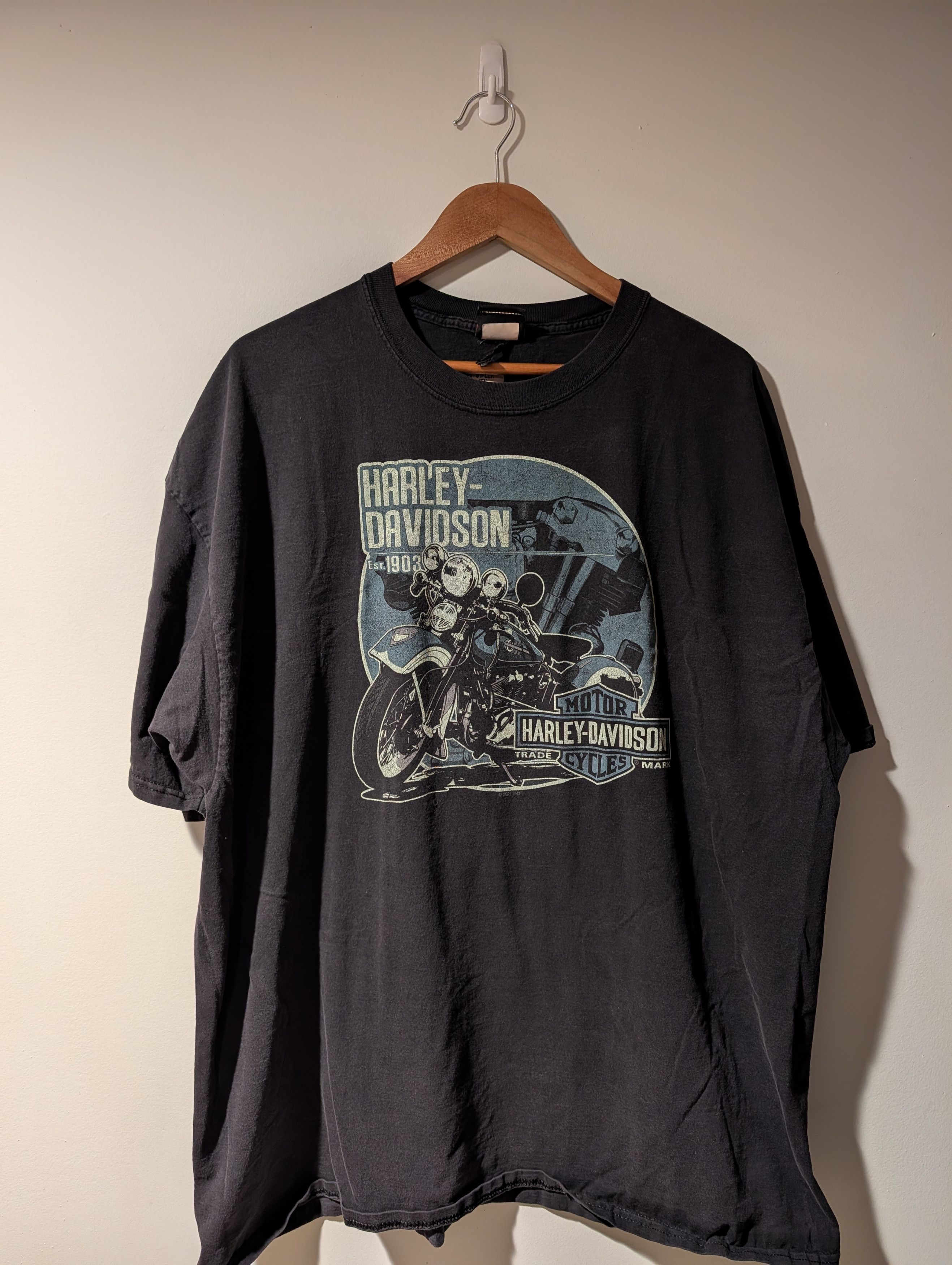 Harley Davidson Vintage 2016 Harley Davidson Lake Land Florida T-Shirt Size US XXL / EU 58 / 5 - 4 Thumbnail