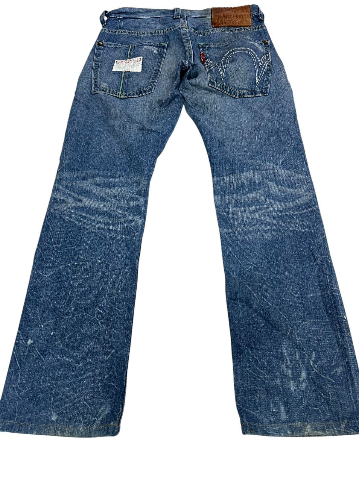 Edwin × If Six Was Nine 🌈Edwin Blue Trip Distressed Jean Japan Size US 30 / EU 46 - 2 Thumbnail