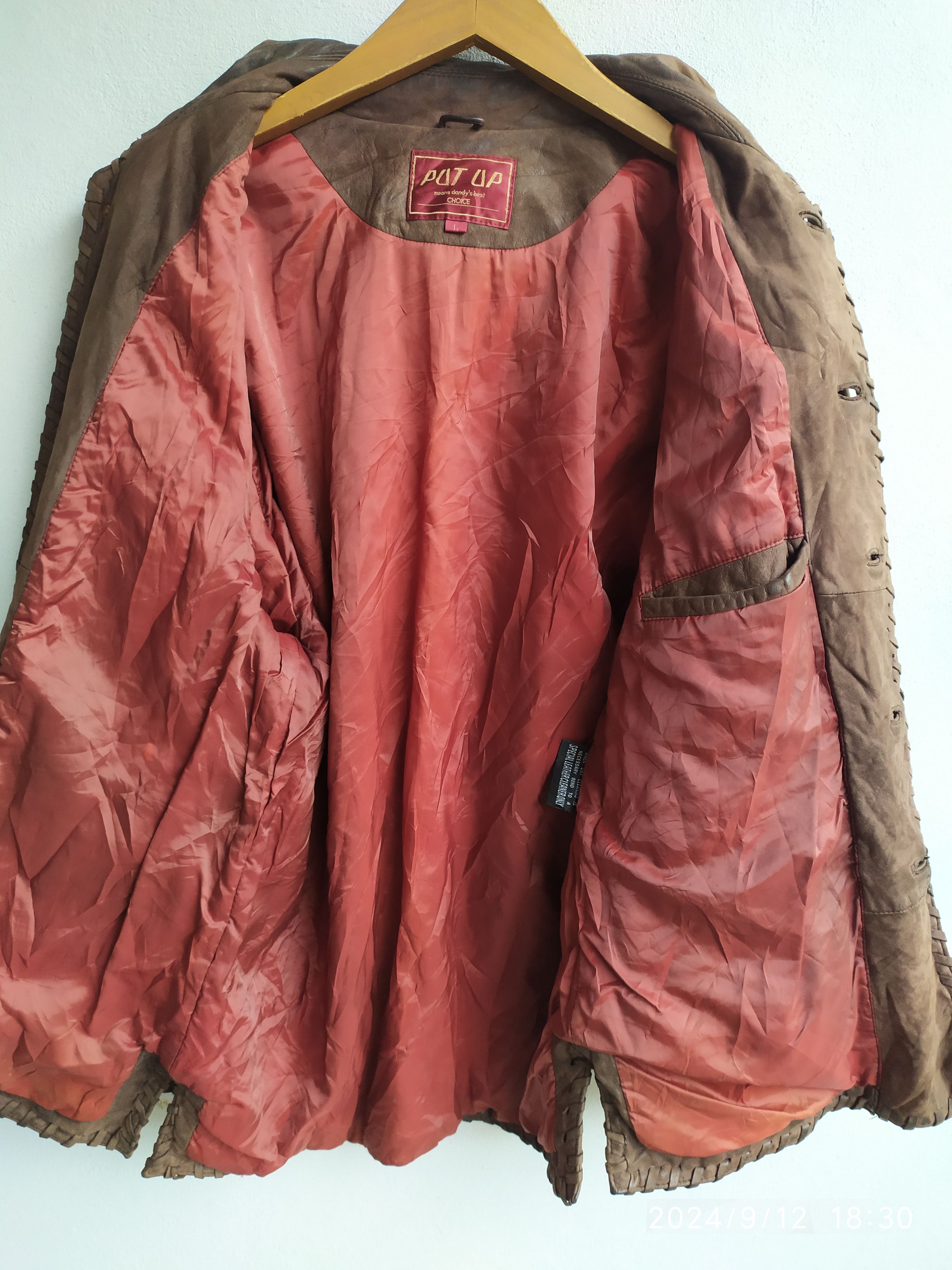 Japanese Brand × Vintage Vintage Japanese Brown Leather Jacket Size US L / EU 52-54 / 3 - 6 Thumbnail
