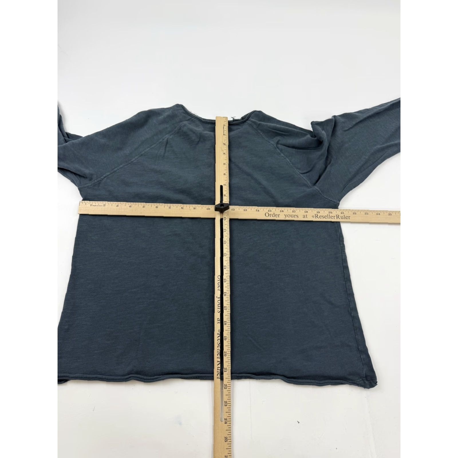 Zara VINTAGE Zara Shirt Womens Medium Grey Long Sleeve Henley Slub Knit Tee Casual Top Size M / US 6-8 / IT 42-44 - 7 Thumbnail