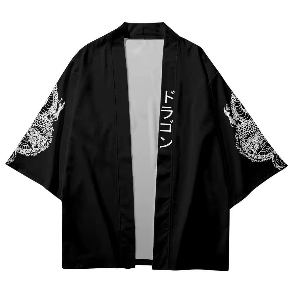 Japanese Brand × Vintage Traditional Japanese kimono with dragon pattern Size US L / EU 52-54 / 3 - 1 Thumbnail