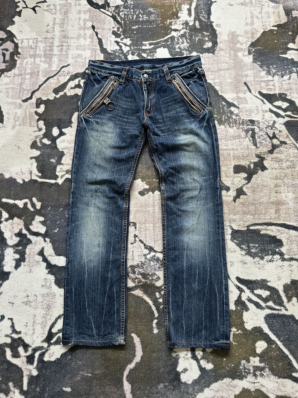 PPFM 2007 PPFM distressed hybrid denim archive Size US 33 - 1 Thumbnail