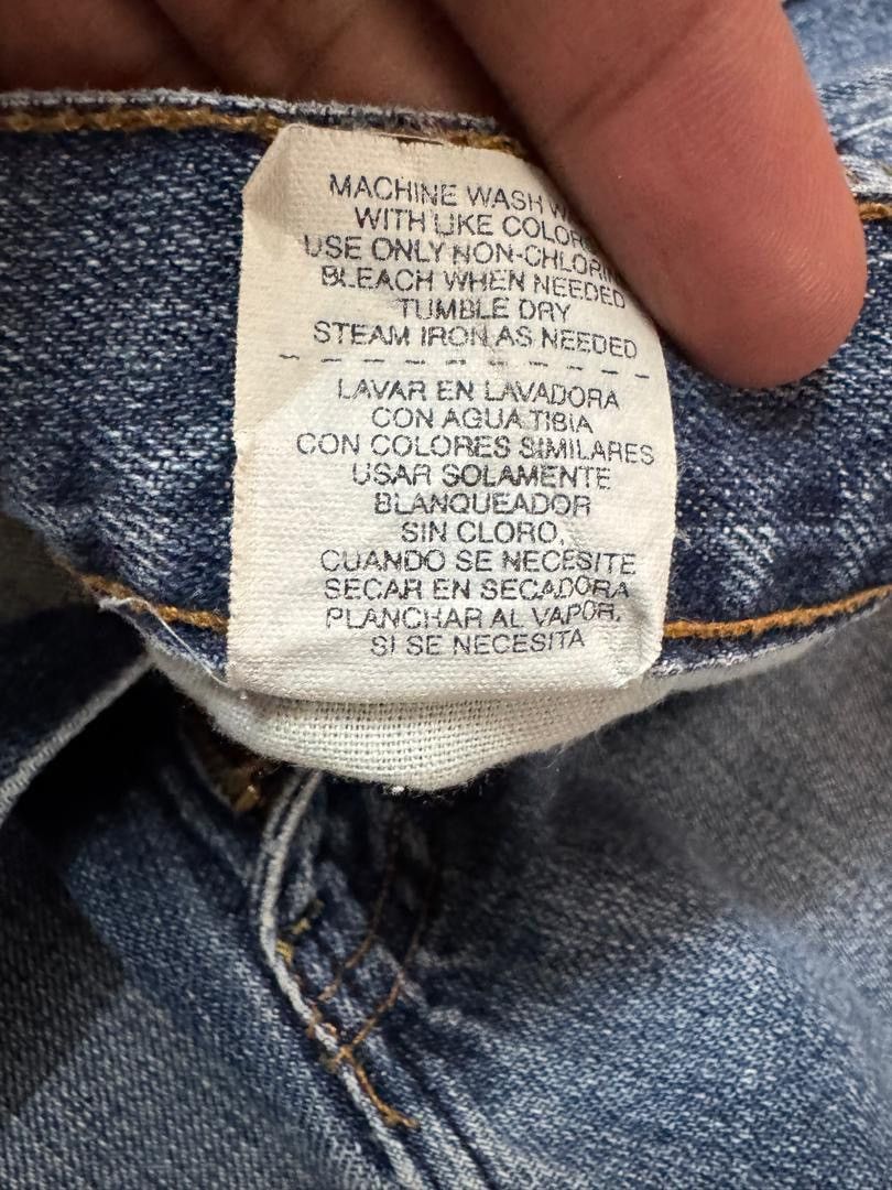 Japanese Brand LOOSE Vintage Y2K Arizona Mudwash Blue Denim Jean Baggy Size US 36 / EU 52 - 12 Thumbnail