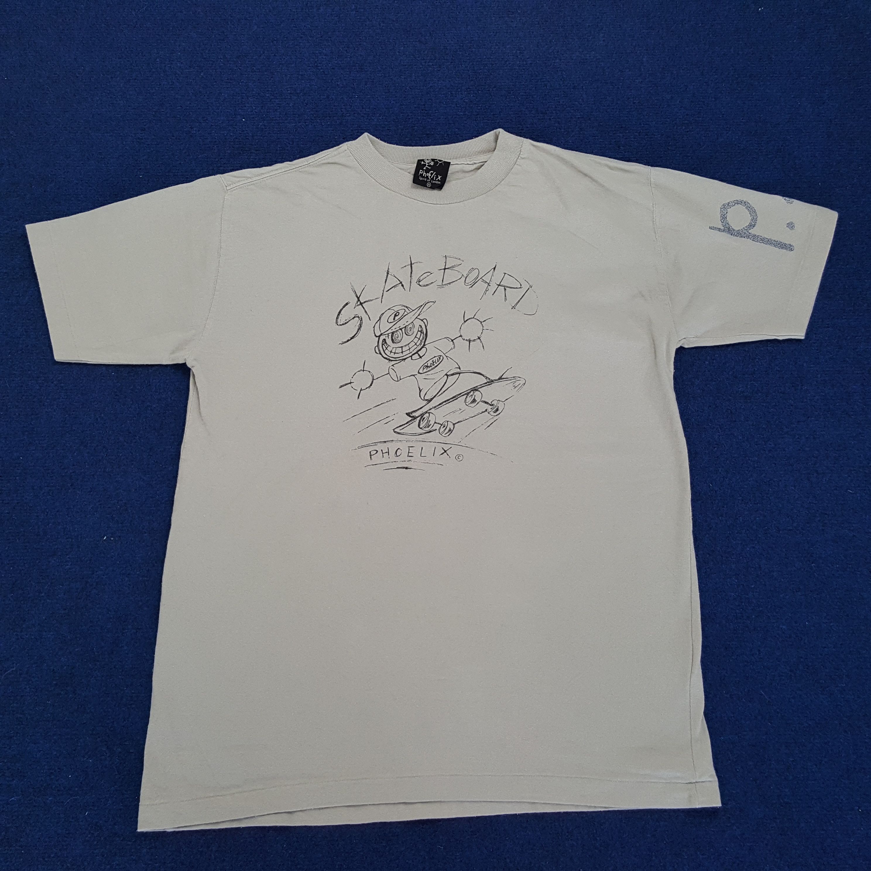 Vintage Vintage Phoelix Skateboards Streetwear T-shirts Size US L / EU 52-54 / 3 - 1 Thumbnail