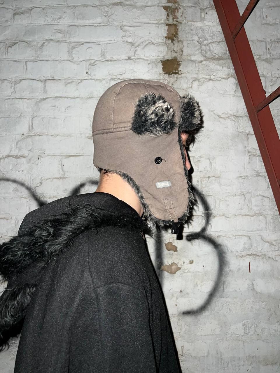 Hysteric Glamour × If Six Was Nine × Vintage Vintage Y2K Lonsdale Active Ushanka Opium Black Fur Faux Ava Size ONE SIZE - 2 Thumbnail