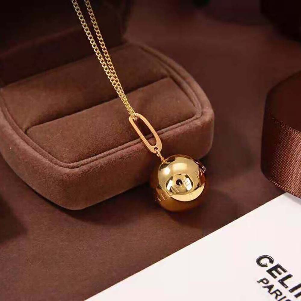 Celine o1bcso1str1024 Size: OS/ Separables Boule Pendant in Gold Size ONE SIZE - 4 Thumbnail