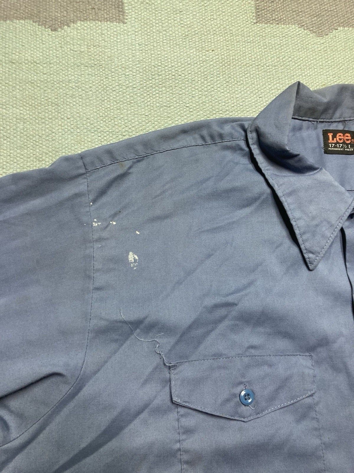 Lee × Vintage Vintage 70s work shirt lee workwear worn stained men’s large Size US L / EU 52-54 / 3 - 8 Thumbnail