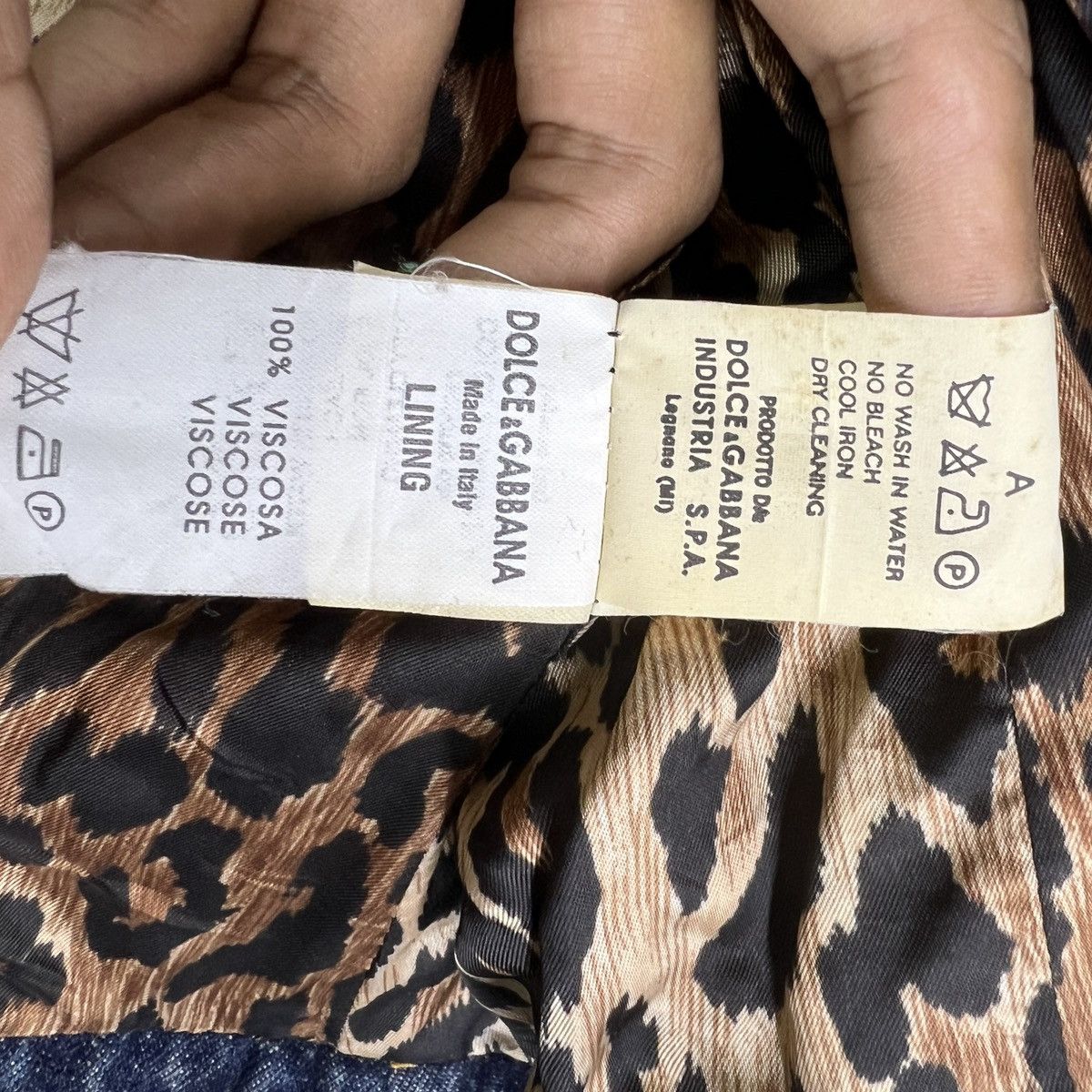 Dolce & Gabbana 🔥 Dolce & Gabbana Denim Line 21 Leopart Lining Jacket Size M / US 6-8 / IT 42-44 - 15 Thumbnail
