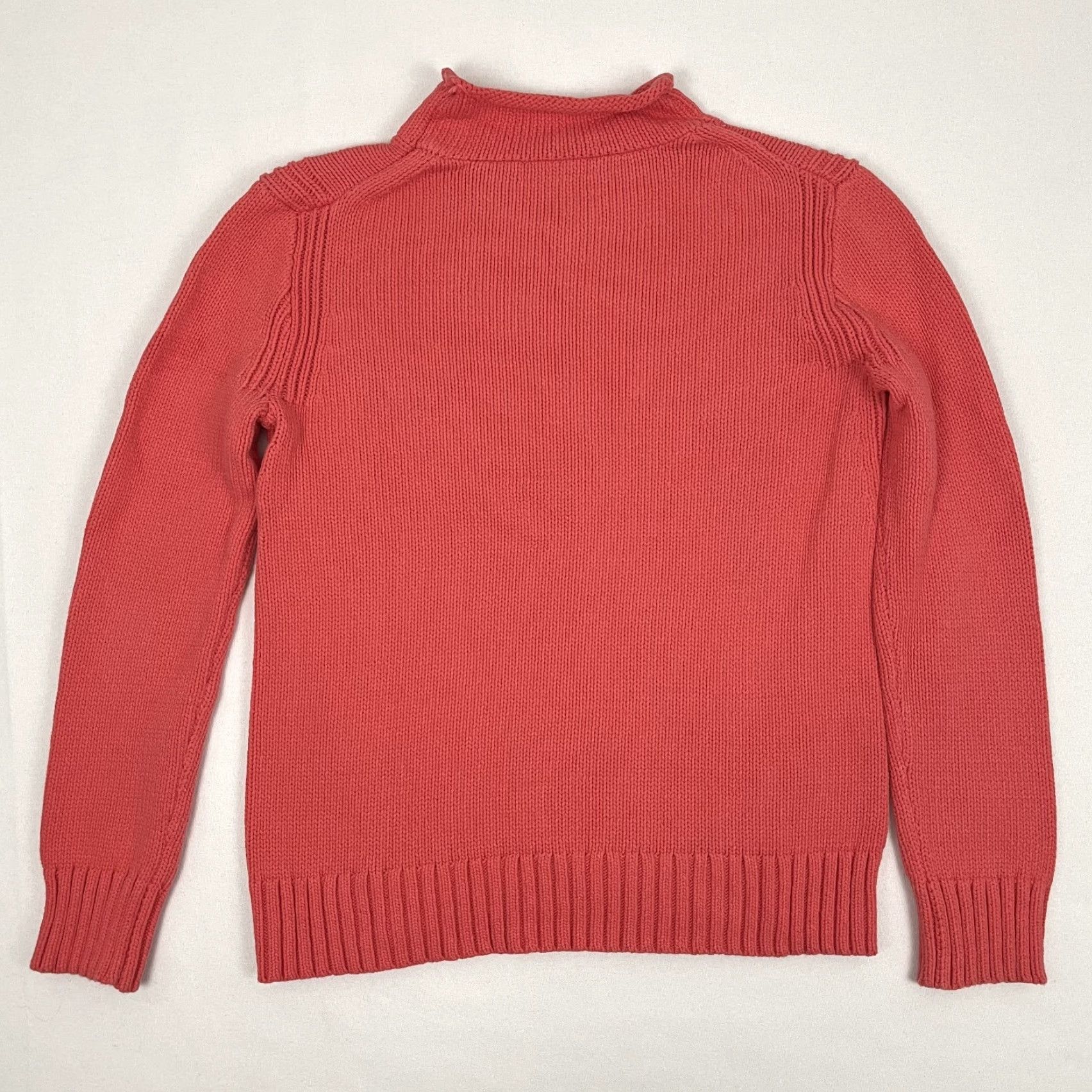 J.Crew VTG J Crew Oarsman Always Sweater Women Medium Pink Fisherman Crew Neck Pullover Knit 100% Cotton Classic Preppy 90s Vintage Collection Size M / US 6-8 / IT 42-44 - 6 Thumbnail