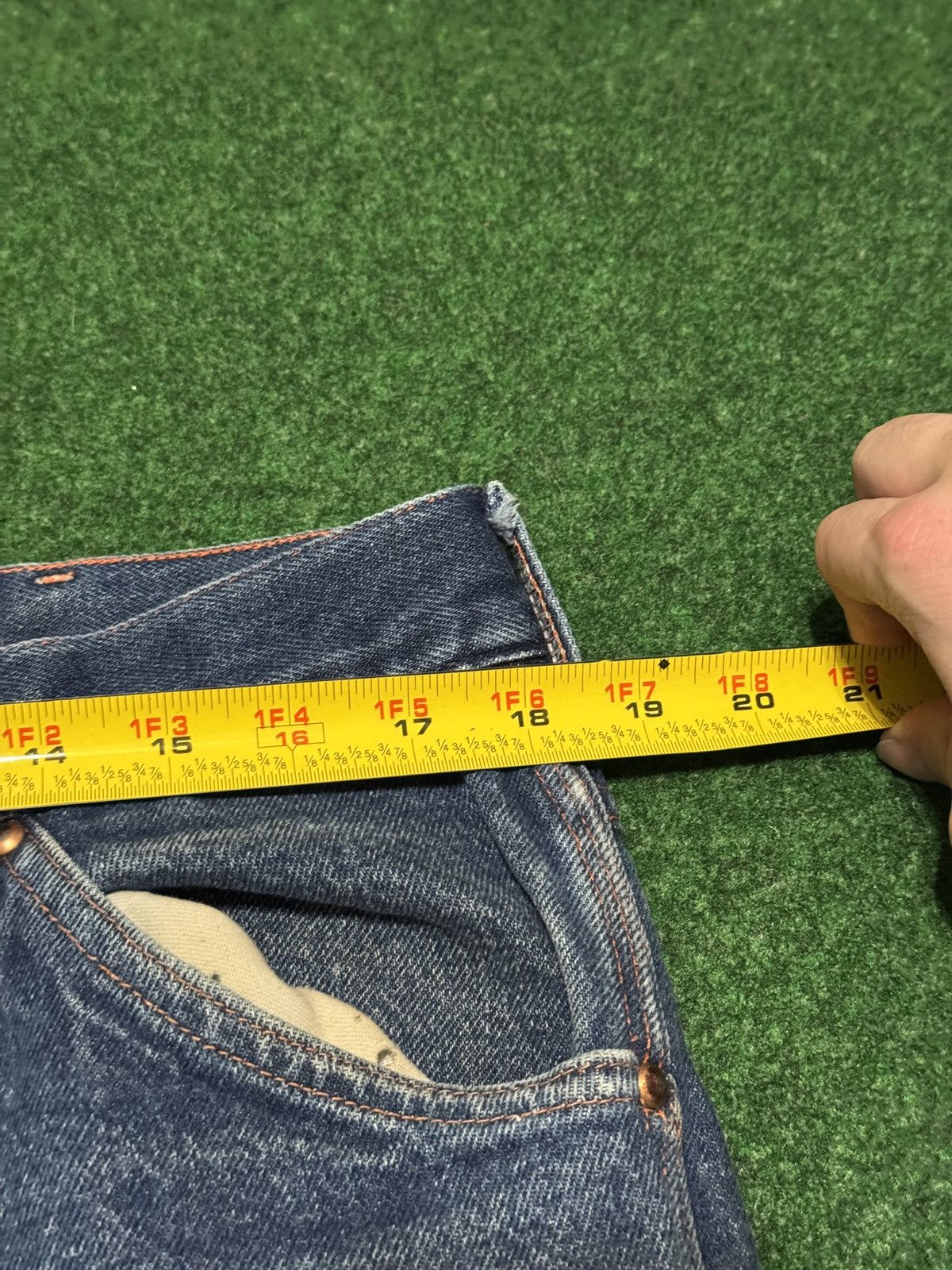 Big Mac Vintage Big Mac Denim Carpenter Distressed 38x27 Jeans Size US 36 / EU 52 - 6 Thumbnail