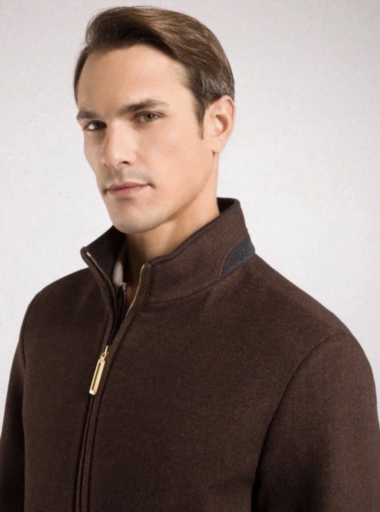 Stefano Ricci LNWOT $7250 Stefano Ricci Virgin Wool Herringbone Blouson Size US L / EU 52-54 / 3 - 13 Thumbnail