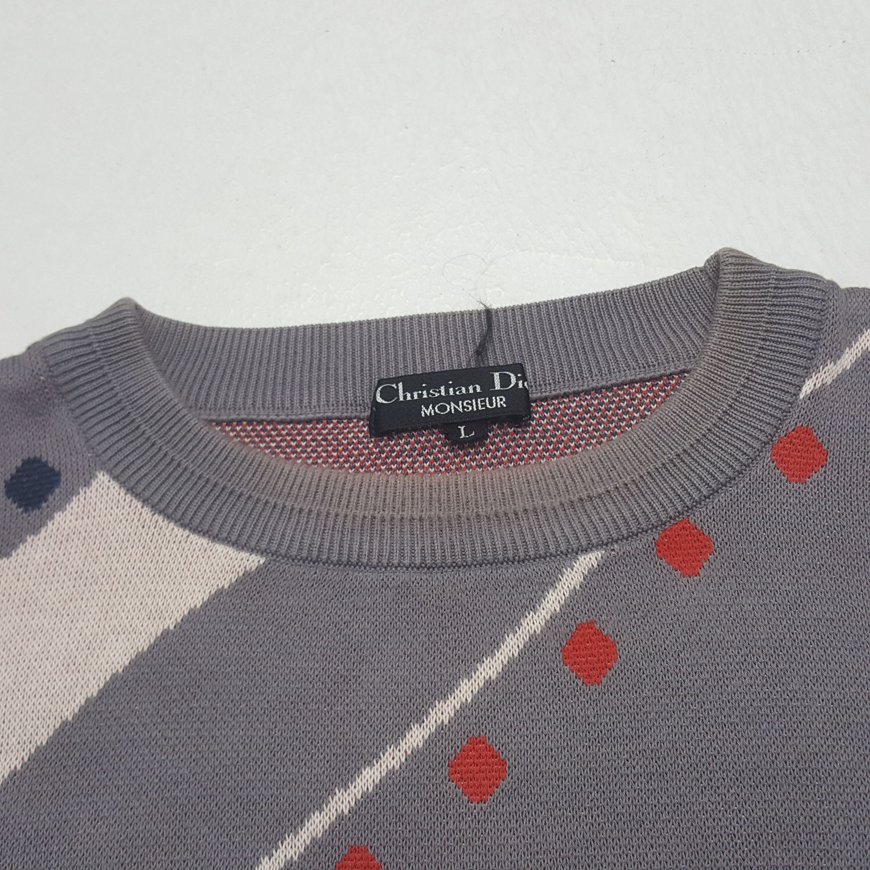 Christian Dior Monsieur Vintage Christian Dior Monsieur Knitwear Sweatshirt RR20 Size US L / EU 52-54 / 3 - 4 Thumbnail