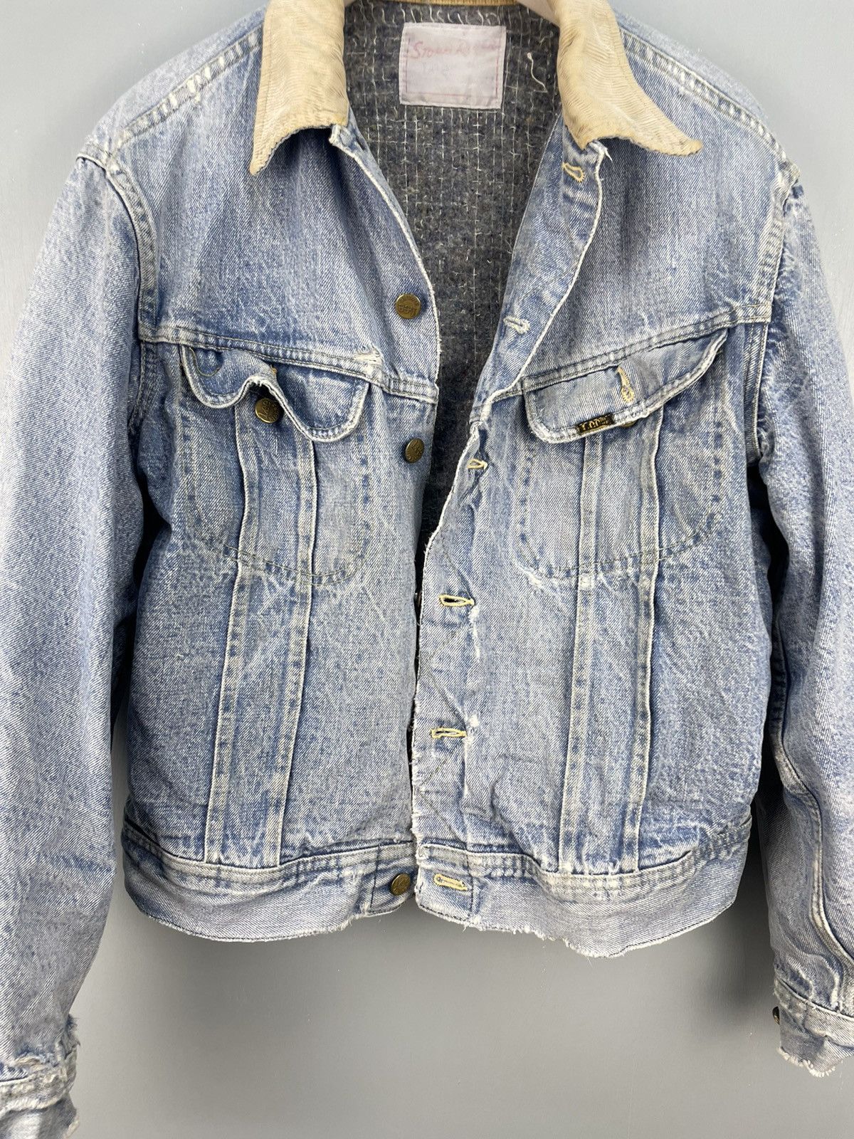 Lee Vintage 70s Lee Storm Rider denim tracker jacket Size US L / EU 52-54 / 3 - 3 Thumbnail