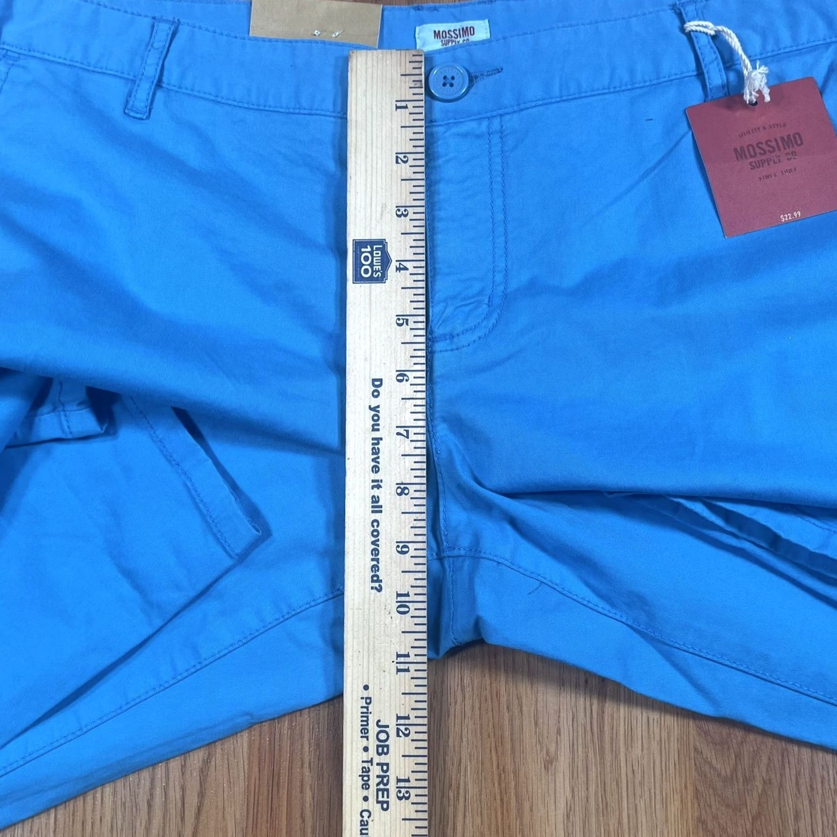 Mossimo Mossimo Stretch Lower Waist Straight Hip Chino Pants Womens Size 17 Blue Size 38" / US 16 / IT 52 - 4 Thumbnail