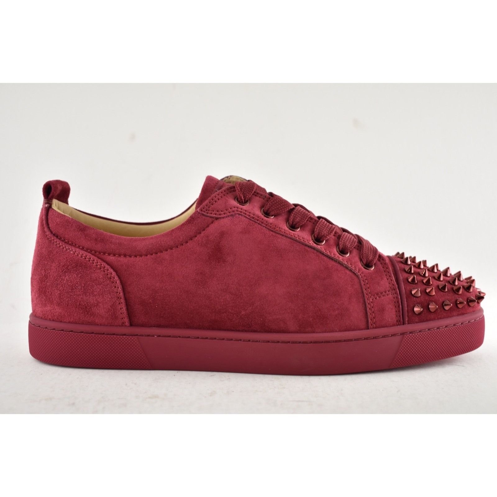 Christian Louboutin Christian Louboutin Louis Junior Spikes Flat Sanguine Red Size US 11 / EU 44 - 2 Thumbnail