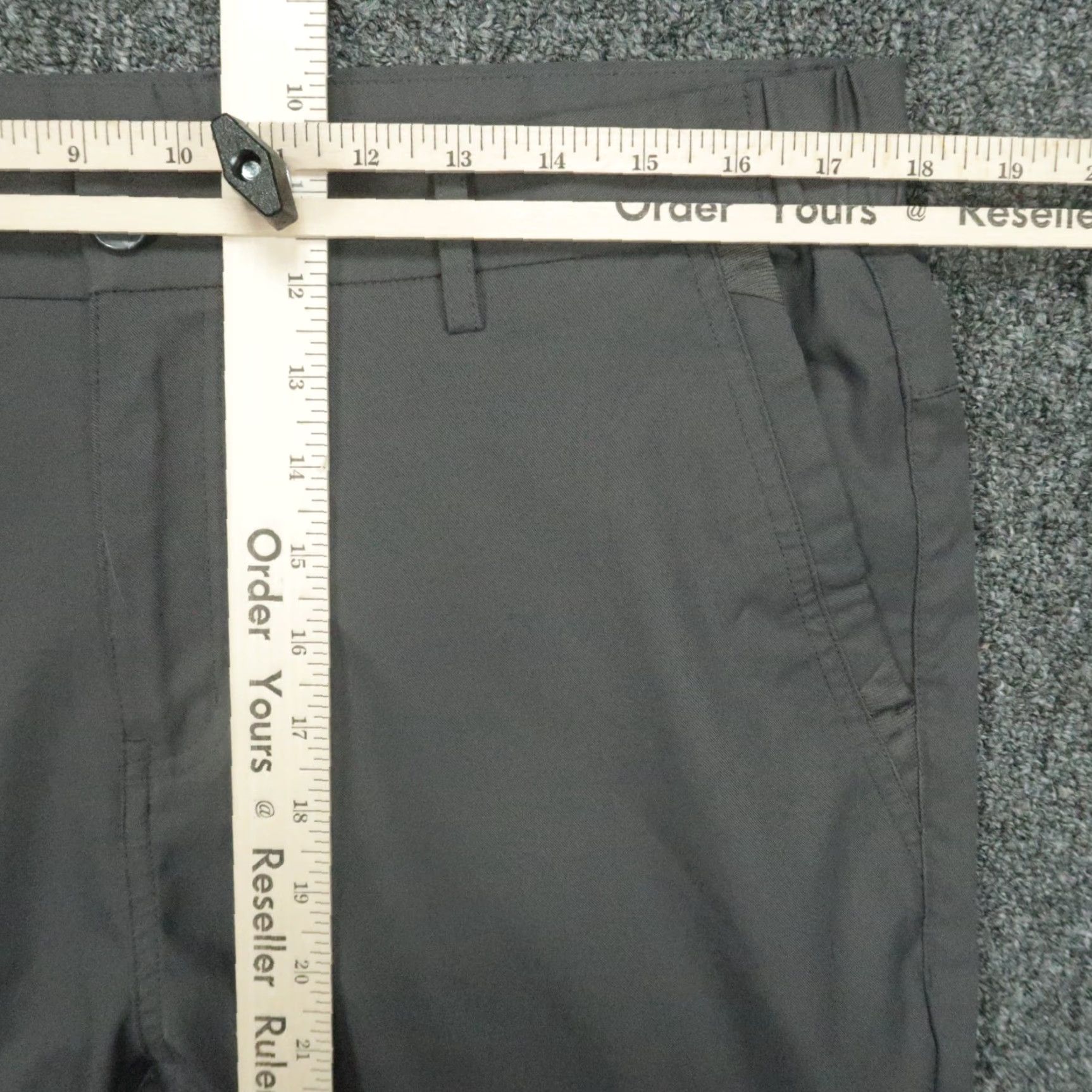 Vintage Jack Archer Pants Men 35x30 Charcoal Gray Jetsetter Tech Chino Trouser Travel Casual Workwear Summer Spring Fall 35in Gray Regular George? Size US 35 - 6 Thumbnail