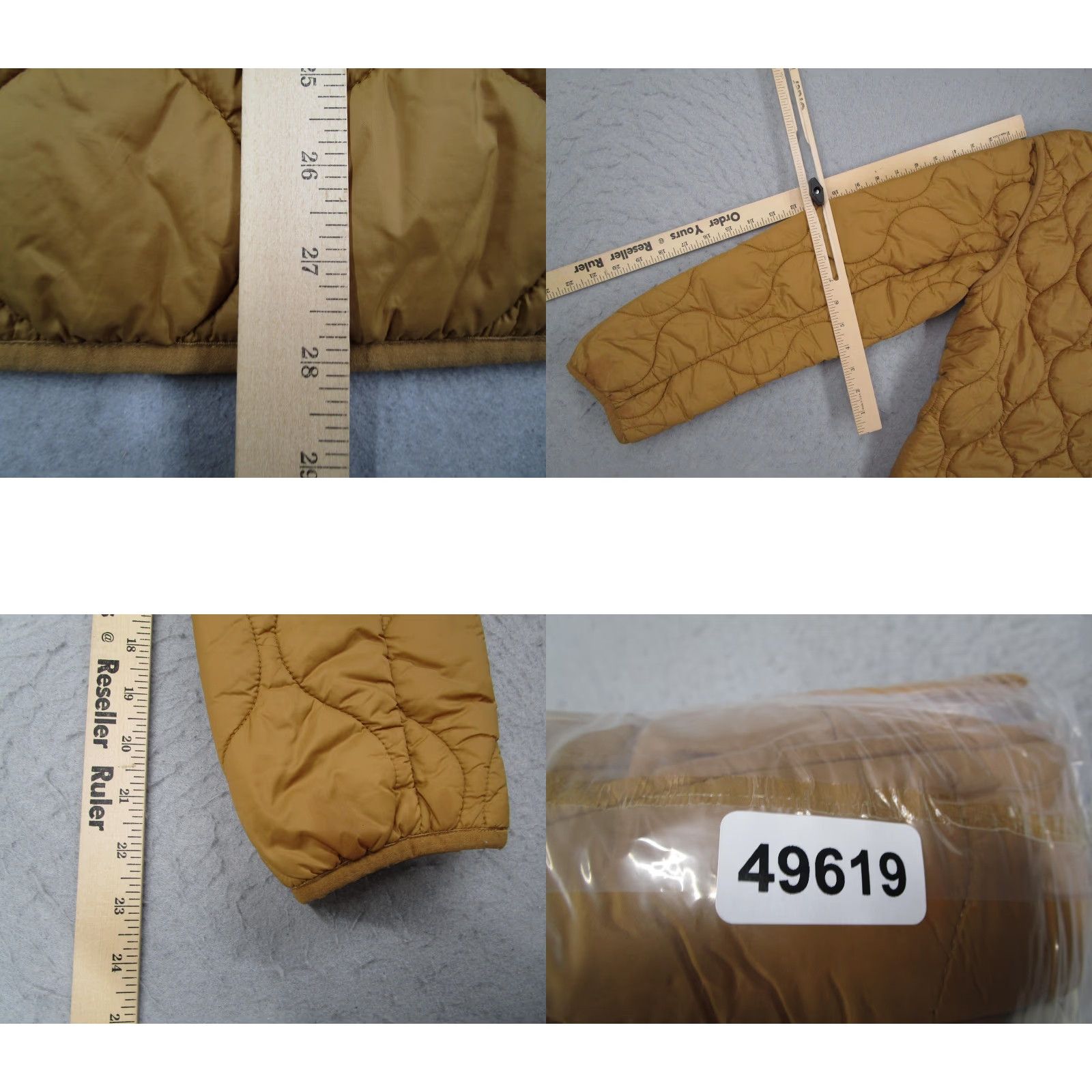 Vintage Dylan Quilted Jacket Womens Small Tan Nylon Snap Front Shirt Jacket Shacket Size S / US 4 / IT 40 - 8 Thumbnail