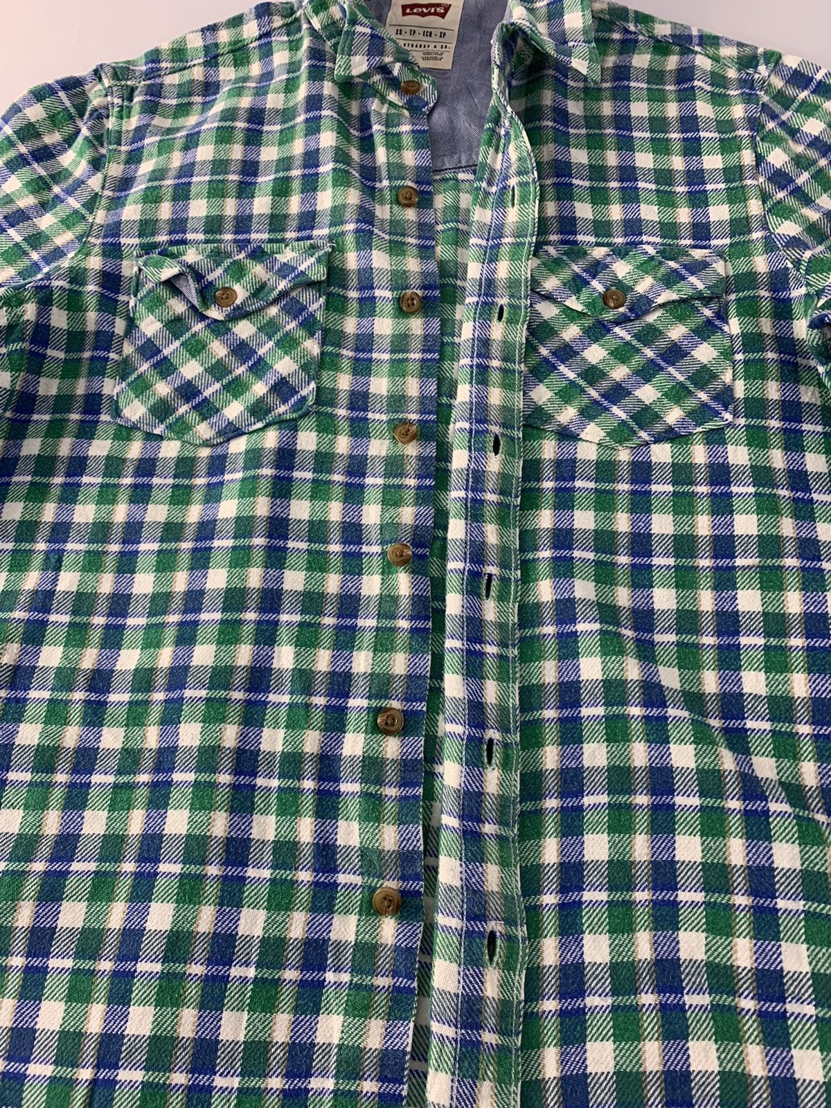 Flannel × Levi's Levi’s Strauss Chekered Double Pocket Flannel Button Up Size US XS / EU 42 / 0 - 7 Thumbnail
