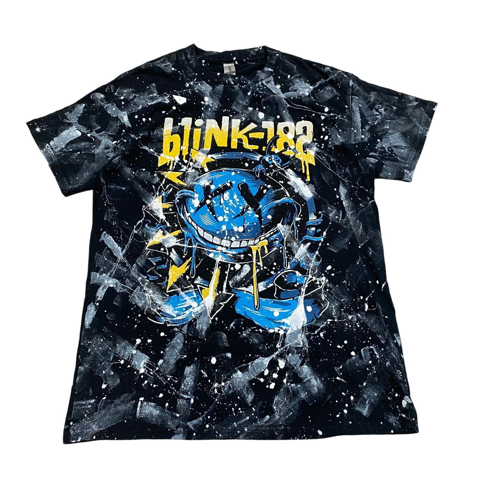 Band Tees × Gildan Blink 182 World Tour 2023/24 Paint Splatter T Shirt Medium Size US M / EU 48-50 / 2 - 1 Thumbnail