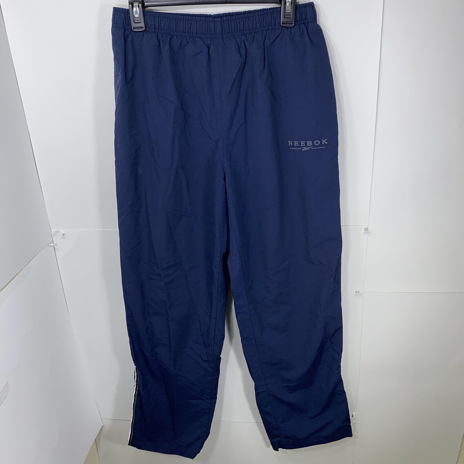 Reebok Vintage Reebok Medium Windbreaker Blue Track Pants Pants Size US 32 / EU 48 - 1 Thumbnail