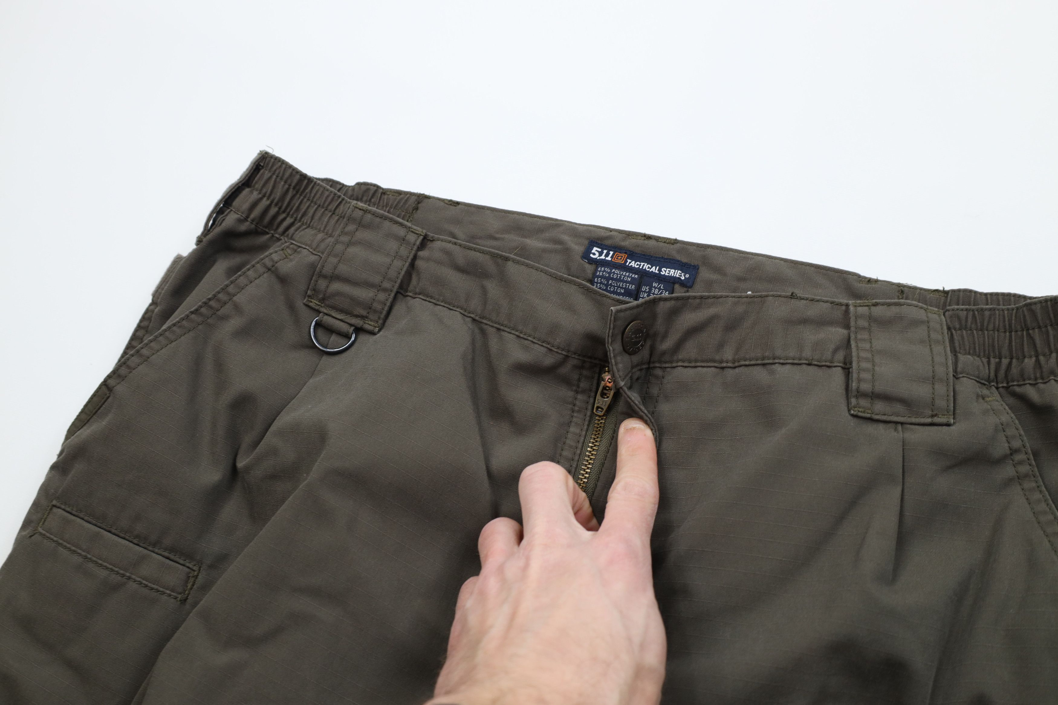 Vintage 5.11 Tactical Series Ripstop Taclite Pro Cargo Pants Olive Size US 38 / EU 54 - 8 Thumbnail
