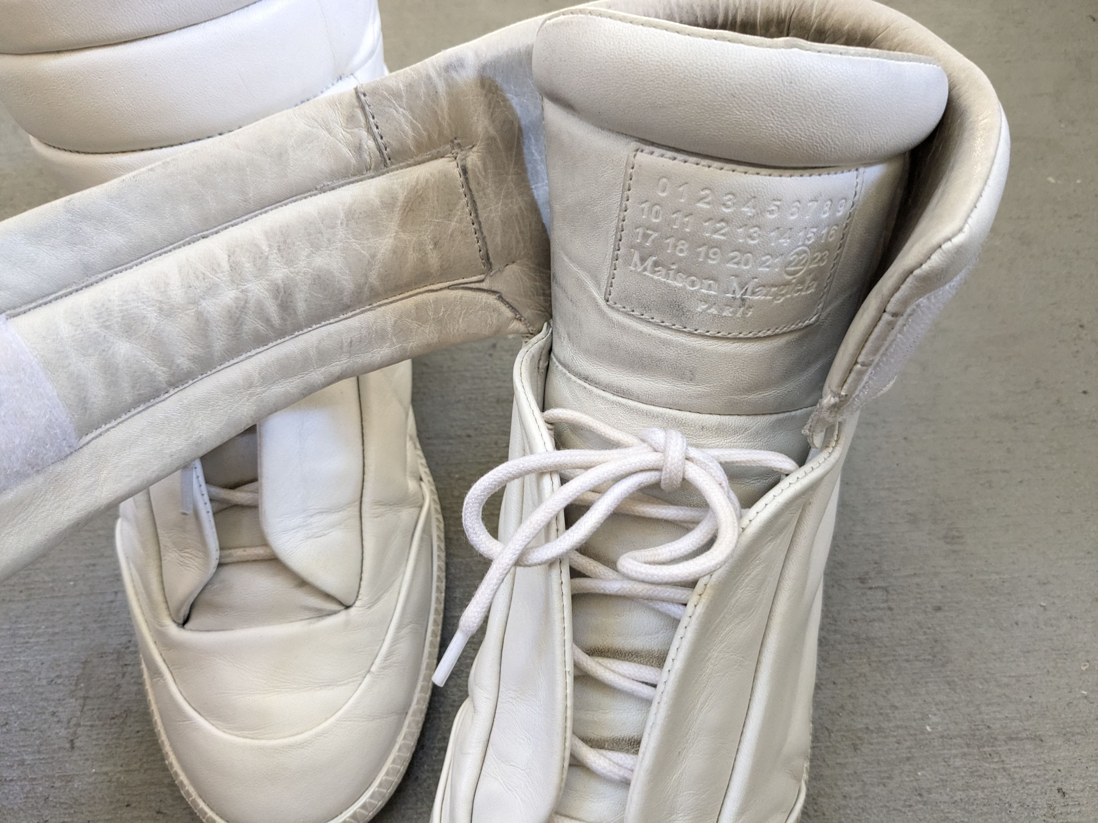 Maison Margiela Maison Margiela Future White 9 42 Leather High Tops Size US 9 / EU 42 - 3 Thumbnail
