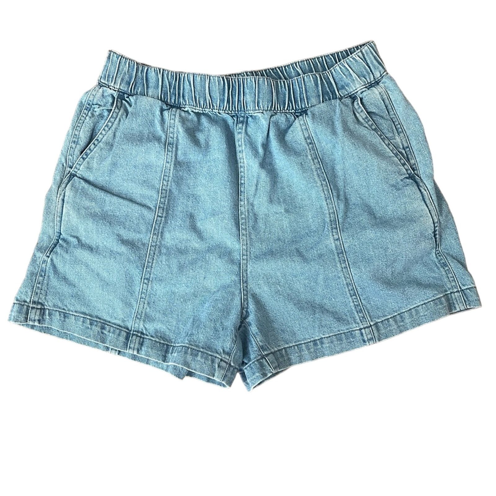 Madewell MADEWELL DENIM PULL ON CARPENTER SHORTS SIZE S Size 30" / US 8 / IT 44 - 4 Thumbnail