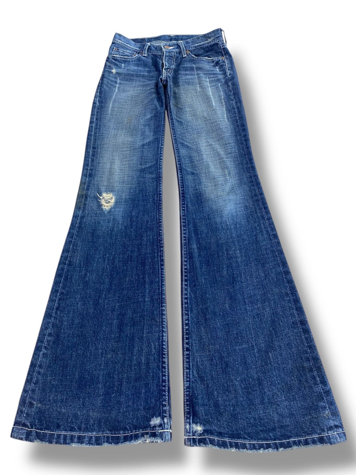 Levi's Vintage Levi’s Blue Faded Wash Style Flare Jeans Size US 28 / EU 44 - 1 Thumbnail