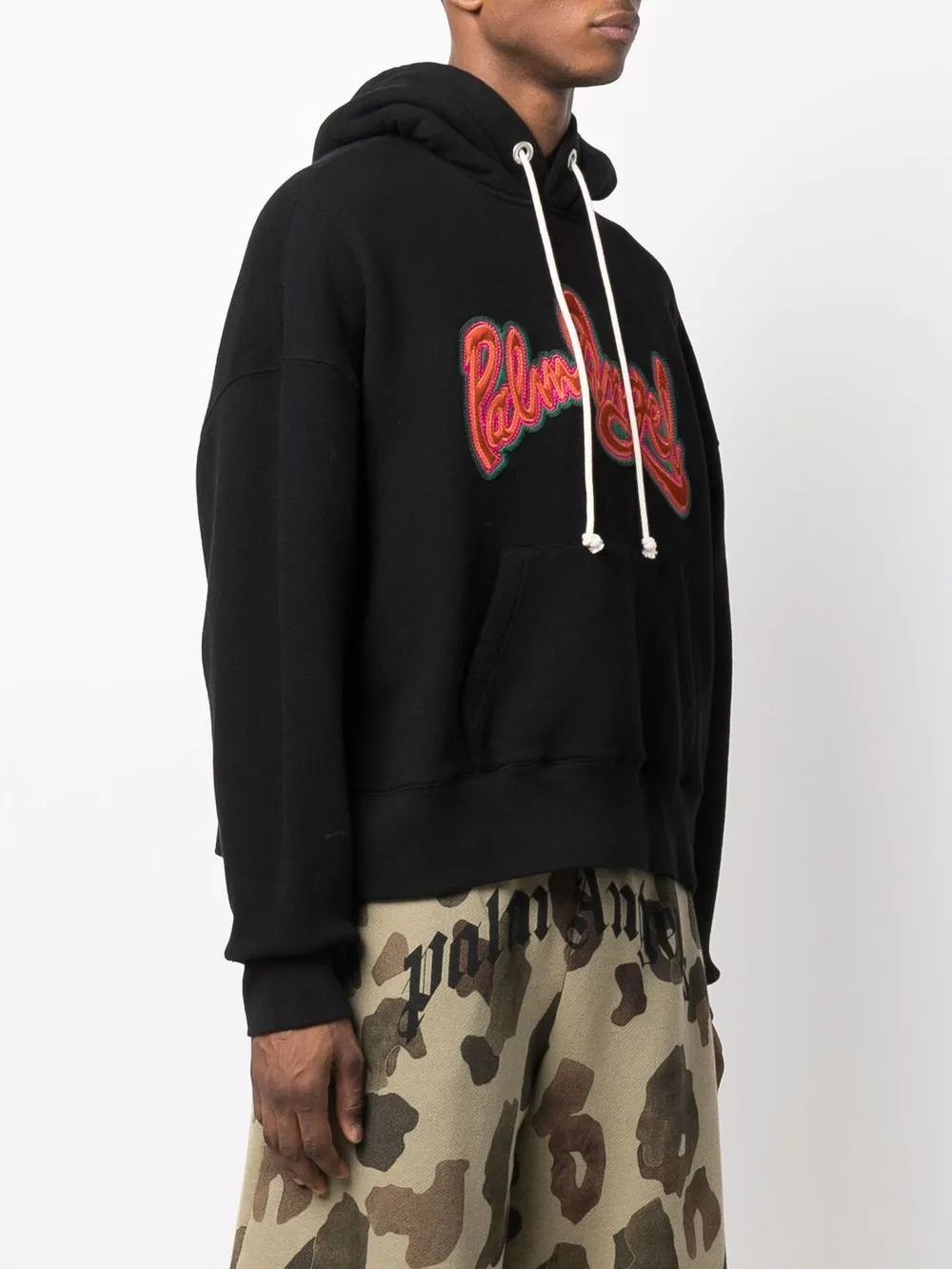 Palm Angels o1y0325 Logo Hoodie in Black Size US XL / EU 56 / 4 - 3 Thumbnail