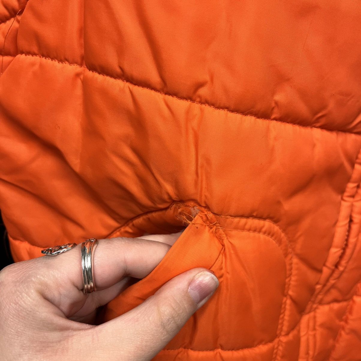 Chalk Line Vintage 80s Chalk Line Clemson Tigers Orange Puffer Vest L Size US L / EU 52-54 / 3 - 7 Thumbnail