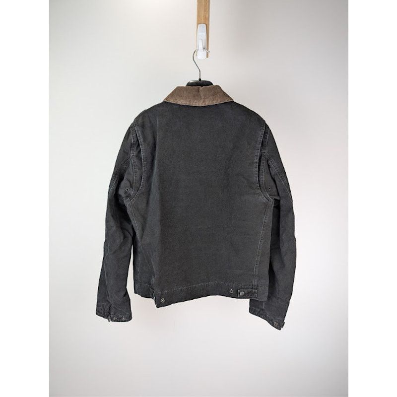 Saint Laurent Paris o1rshd1 Corduroy-Trimmed Cotton Canvas Work Jacket in Black Size US M / EU 48-50 / 2 - 12 Thumbnail