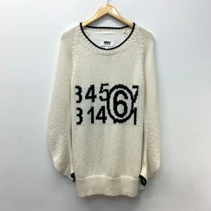 Maison Margiela Maison Margiela White Cotton Sweater 0089 Size S / US 4 / IT 40 - 1 Thumbnail