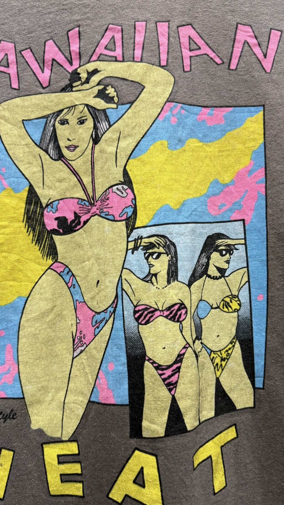 Vintage Vintage 90s Hawaiian Heat Freestyle Nekad Girl Bikini Faded Size US M / EU 48-50 / 2 - 5 Thumbnail