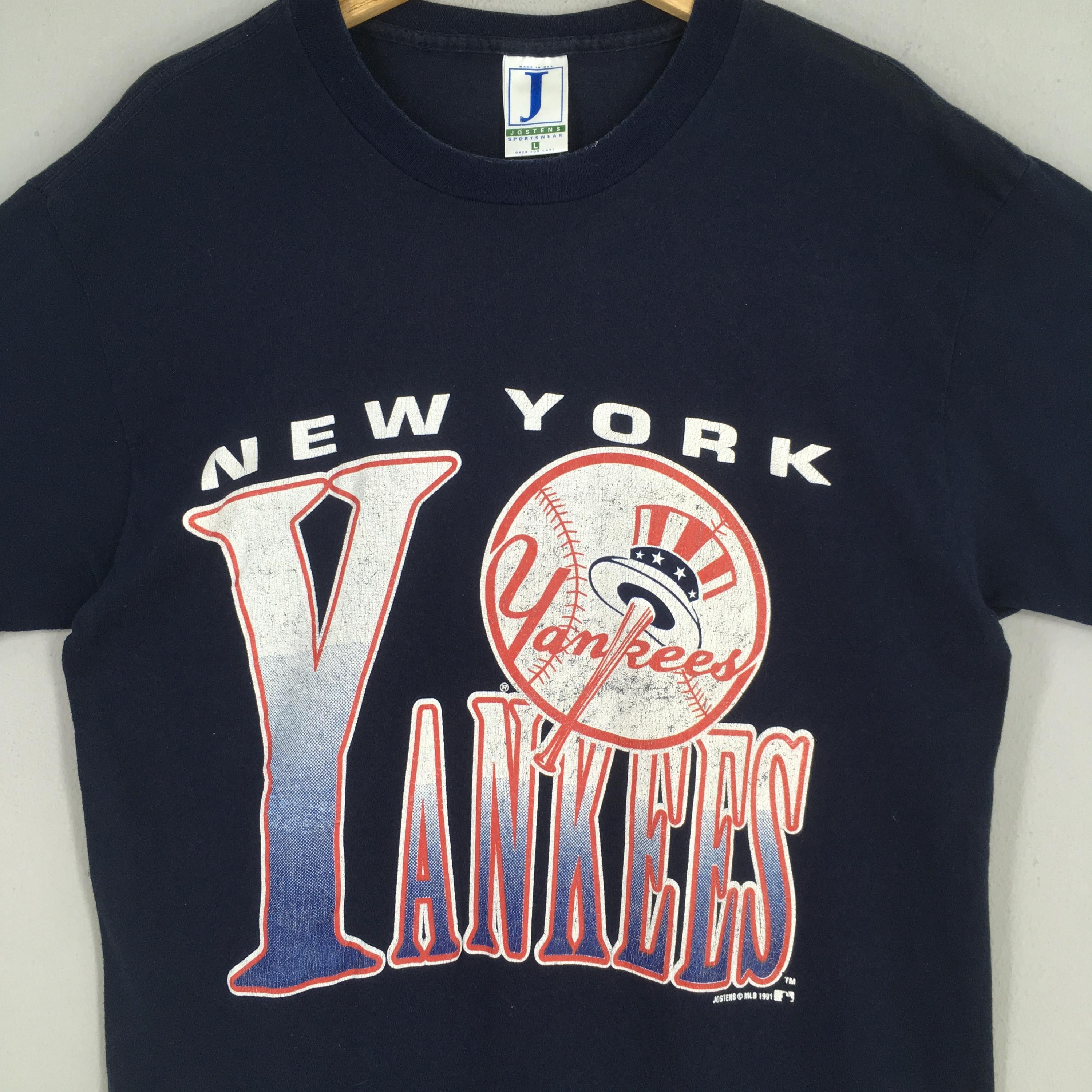 MLB Vintage 90s New York Yankees MLB Blue T shirt Large Size US L / EU 52-54 / 3 - 2 Thumbnail