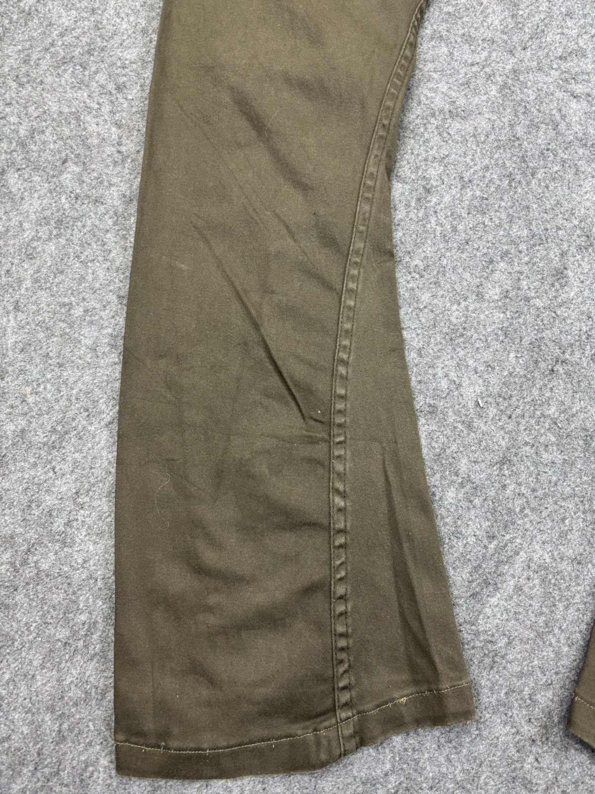 Japanese Brand 💥Curved SuperFlare 💥Bike Star Zipper Style Pant F895 Size US 35 - 13 Thumbnail